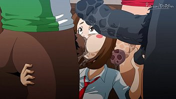 Play 2 teens gagging on bukkakke (boku no hero academia)