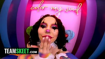 Play Concept: Clussy (Clown Pussy & Cock Magic Tricks) feat. Satine Summers & Chad Alva - TeamSkeet Labs