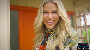 Play Amazing blonde MILF model Jessa Rhodes hot in a solo striptease for Playboy