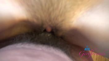 Play Amateur model with hairy pussy sucks cock and takes it deep before riding on it - Violet Viper thin petite babe