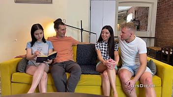Play Our girls blindfolded us and swapped places - Swinger Party
