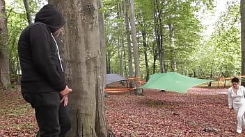 Play Creampie with a stranger at the camping