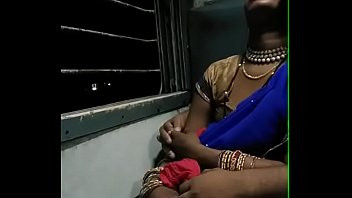 Play Smooching a sleeping bhabhi in train