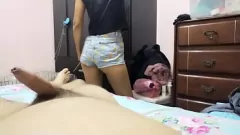 Play Teen Wife Fucks Husband After Organizing His Room