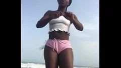 Play Sexy Lesbian Outdoor Twerkoff in Revealing Clothes