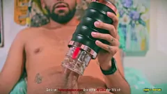 Play Latino Camilo Brown's Big Dick Warrior Orgasm with HoneyPlayBox
