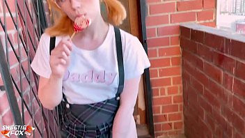 Play Schoolgirl Deep Sucking and Fucking Instead of Lessons
