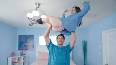 Play Small Teen Stepsis Rides Big Dick in POV