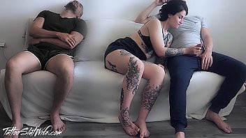 Play Wife Sucked Dick Friend while her Husband Rested and Not Seen