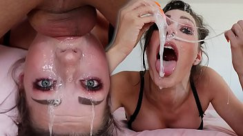 Play Sloppy Upside Down Throat Fuck - Balls Deep Facefucking with Young Amateur Teen - Shaiden Rogue